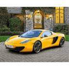 Картина раскраска по  номерам на холсте 40*50см Babylon VP808 Желтый Ламборджини