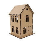 Заготовка для декорирования Rosa Talent (ДВП 3мм) Дом-1 3D 12,5*12,5*20см 4801539