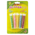 Блестки набор 5цв. в пластиковых тубах, Звездочки 8148