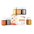 Краска акриловая Rosa Talent набор 6цв. по 20мл металик 90747259