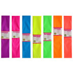 Бумага гофрированная креповая 20% 50*200см цветная флуоресцентная 24000-5/7