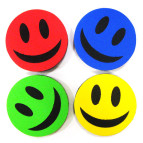 Губка для сухостираемых досок Schreiber магнитная Смайл d-9см S-1904