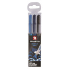 Ручки гелевые Sakura набор 3 шт. Metallic Ocean POXPGBMET3C