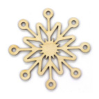Заготовка для декорирования Rosa Talent (фанера) Снежинка 10 Д10см 4801591