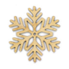 Заготовка для декорирования Rosa Talent (фанера) Снежинка 4 Д10см 4801585