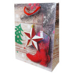 Пакет подарочный бумажный 30*40*12см 0549J Новогодний микс