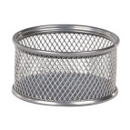 Скрепочница металл 80х80x40мм Buromax серебро BM.6221-24