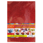 Фоамиран (Китай) А4 (20*30см) LKC Флексика 2мм набор 10л. с блестками 0265