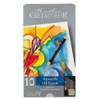 Пастель масляная водорастворимая Cretacolor 10цв. в металлической коробке Aqua Stic 45010