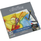 Пастель масляная водорастворимая Cretacolor 20цв. в металлической коробке Aqua Stic 45020