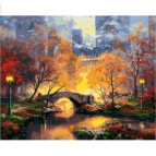 Картина раскраска по  номерам на холсте 40*50см Babylon VP872 Магия вечернего парка