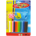 Пластилин 12цв. QiaoYi с формочками 1020