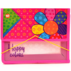 Папка для тетрадей B5 пластик 1 Вересня на резинке 491379 Happy colors