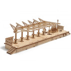 Деревянная сборная механическая 3D модель Ugears Перрон 70013