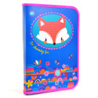 Папка А4 на молнии 1 Вересня пластик для труда 491321 Charming animals