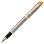Ручка перьевая Parker 22211 IM 17 Brushed Metal GT F