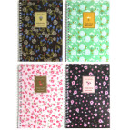 Тетрадь на спирали А5 48л. пластиковая обложка Лидер 77349 в клетку