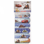 Закладки для книг магнитные Kidis 6шт №8584 Car