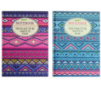 Тетрадь А5 80л. картонная обложка A-Plus Орнамент в клетку А5073