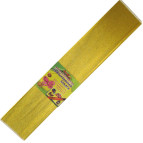 Бумага гофрированная креповая Мультяшки 50*100см золото 30% 7821з