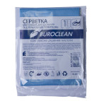 Салфетки для стекла и зеркал BuroClean 30*30см 1шт микрофибра 10200121