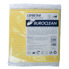 Салфетки универсальные BuroClean 15,5*15,5см 3шт/уп влагопоглащающие 10200112