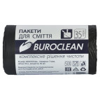 Пакеты для мусора п/э 35л/50шт BuroClean Eco 10200015