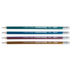 Карандаш простой графитный с резинкой Умка Metallic HB ГК42