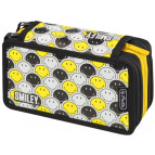 Пенал 3 отделения с наполнением Herlitz 50015429 Smileyworld Black and Yellow 31 предмет