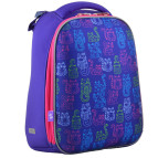 Рюкзак (ранец) школьный каркасный 1Вересня Yes 554486 Kotomaniya blue H-12-1 38*29*15см