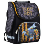 Рюкзак (ранец) школьный каркасный 1Вересня Smart 554537 Iron bot PG-11 34*26*14см