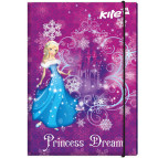 Папка-короб А4 на резинках Kite картон для труда Princess Dream K17-213-01