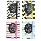 Блокнот А7 80л. Лидер с резинкой в линию 780-020