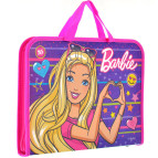 Портфель А4 1 Вересня пластик на молнии FC 491405 Barbie
