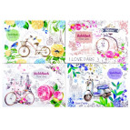 Блокнот для эскизов скетчбук 240*165мм 36 листов Мандарин чистые листы (дизайн 17495-17498) БК129/1