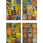 Блокнот А5 80 листов Мандарин клетка (дизайн ассорти) БК64*