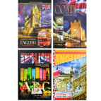 Тетрадь для иностранных слов (словарь) В5 Мандарин 48л. английский язык (дизайн 1605-1608) ТР62/6