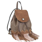 Рюкзак (ранец) школьный Yes 554119 Weekend коричневый с бахромой 25*21,5*21см