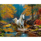 Картина раскраска по  номерам на холсте 40*50см Babylon VP925 Первая осень