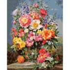 Картина раскраска по  номерам на холсте 40*50см Babylon VP945 Идеальный букет