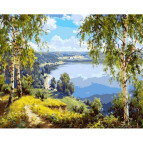 Картина раскраска по  номерам на холсте 40*50см Babylon VP960 Родной край