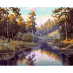 Картина раскраска по  номерам на холсте 40*50см Babylon VP963 Последний месяц лета