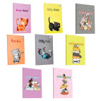 Блокнот А5 40л. 4profiplan Kitty note  series в ассортименте, мягкий переплет 9000**