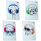 Блокнот А5 40л. 4profiplan Music note series в ассортименте, мягкий переплет 9001**