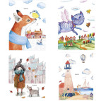 Тетрадь А5 80л. Школярик Twin book Student 40л в клетку + 40л чистых А5-2х040-563