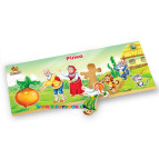 Игра Вундеркинд Рамки-вкладыши 10*29см Курочка Ряба, методика Монтессори РВ-035