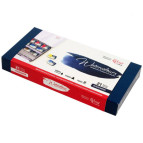 Краска акварельная Rosa Gallery набор 21цв. Классика в кюветах, Индиго метал. упак. 340021