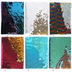 Блокнот А5 80л. Лидер с пайетками, в клетку, цвет ассорти №249