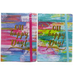 Блокнот А6 96л. Mazari на резинке, 4 дизайна ST-3520