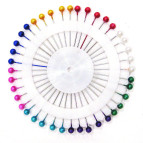 Булавки 40шт с цв. головками 4004